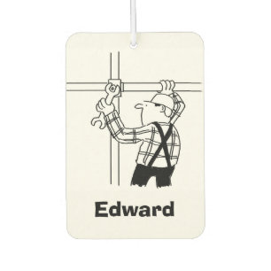 Scaffolder Cartoon Personalisiert Autolufterfrischer