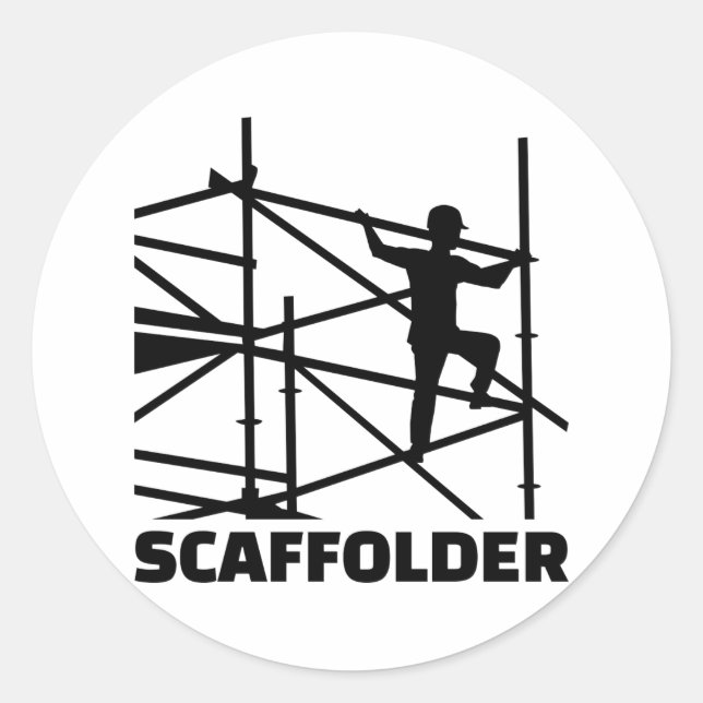 Scaffolder Runder Aufkleber (Vorderseite)