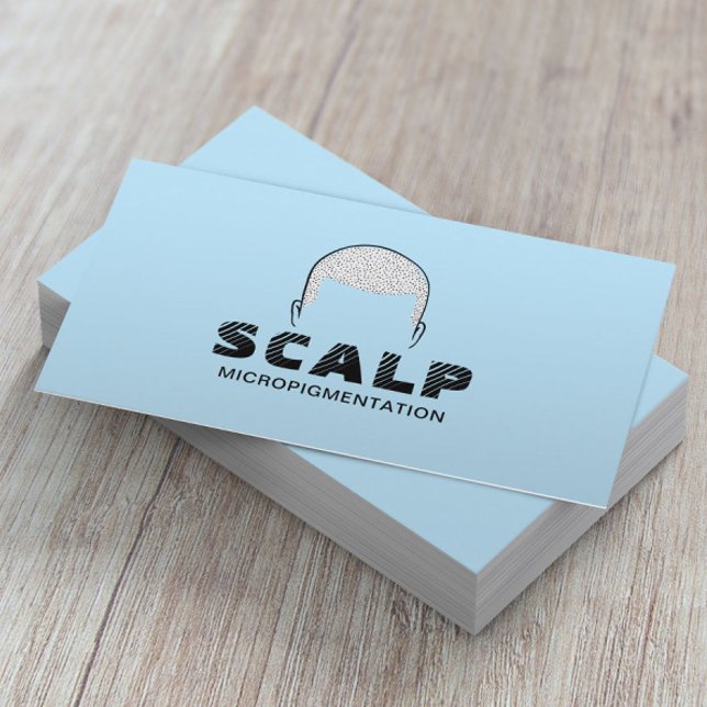 Scala Micropigmentation Hair Tattoo Light Blue Visitenkarte (Von Creator hochgeladen)