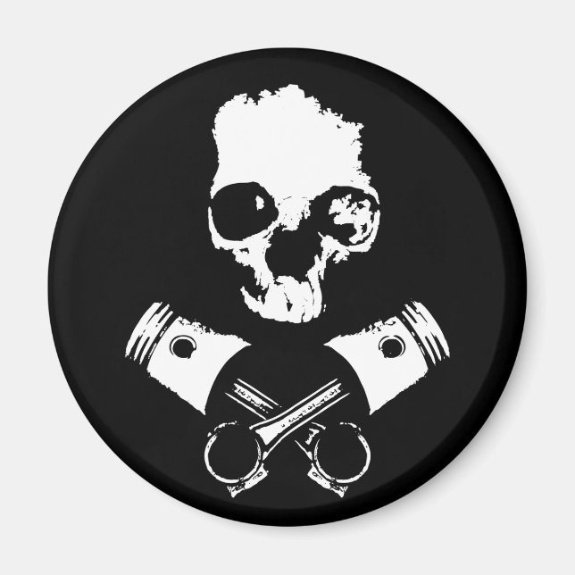 Scalawag & Crossed Pistons Magnet (Vorne)