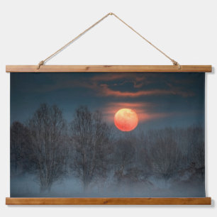 Scalenghe in Piemont, Italien Wandteppich Mit Holzrahmen