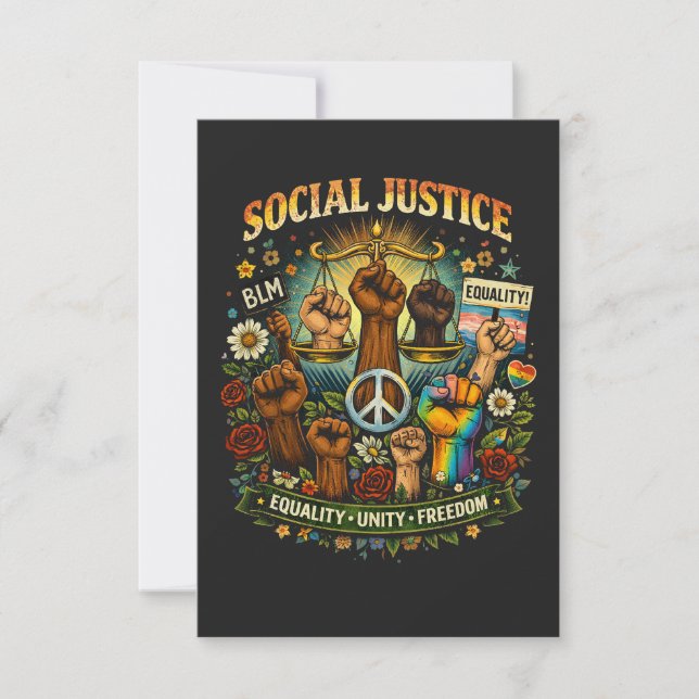 Scales of Justice Dankeskarte (Vorderseite)