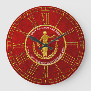 Scales of Justice Personalize Große Wanduhr