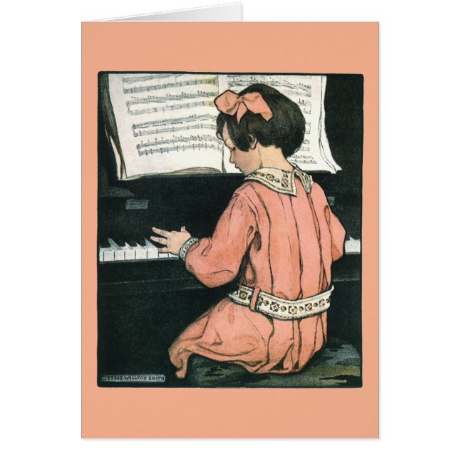 Scales von Jessie Willcox Smith, Piano Music Card (Vorne)
