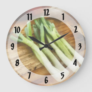 Scallions Große Wanduhr