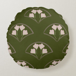 "Scallop Garden" Rundes Kissen