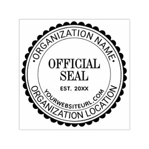 Scallop Generischer Offizieller Siegel Name Loc UR Permastempel