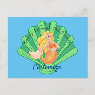 Scallop Muschel Mermaid Thunder_Cove Postkarte