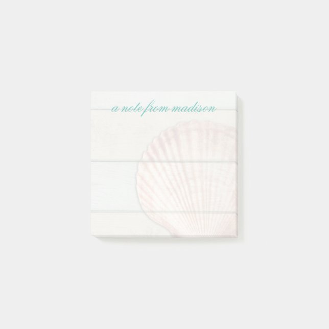 Scallop-Muschel Post-it Klebezettel (Vorderseite)