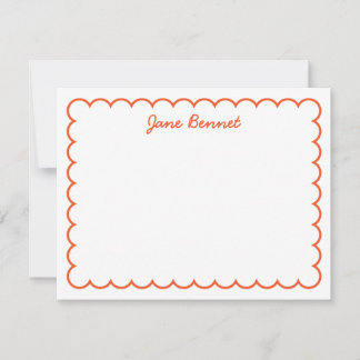 Scallop Notecard Mitteilungskarte