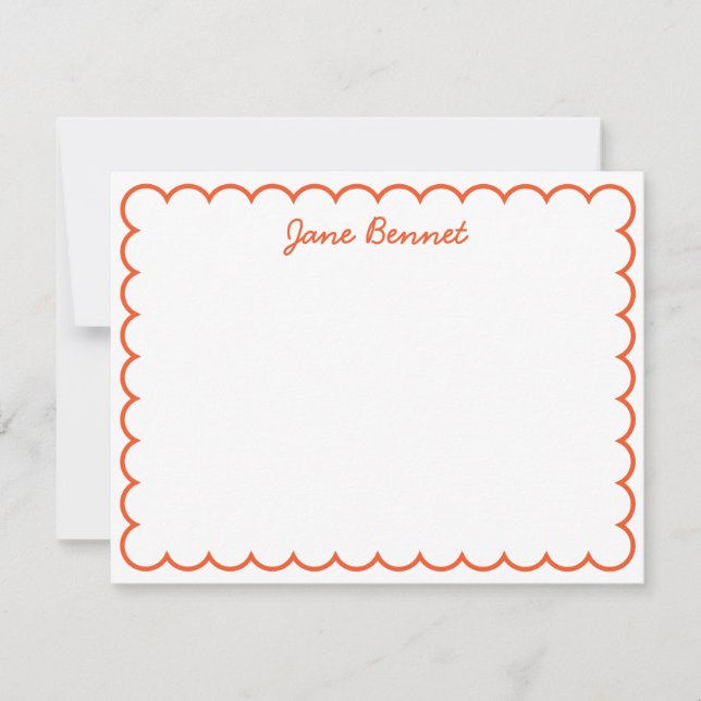 Scallop Notecard Mitteilungskarte (Vorderseite)