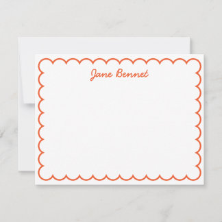 Scallop Notecard Mitteilungskarte