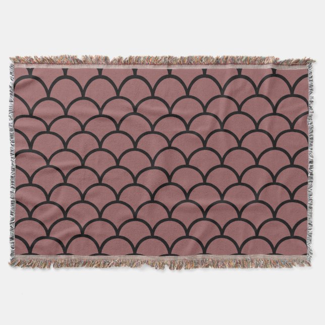 Scallop Pattern Throw Blanket Decke (Vorderseite)