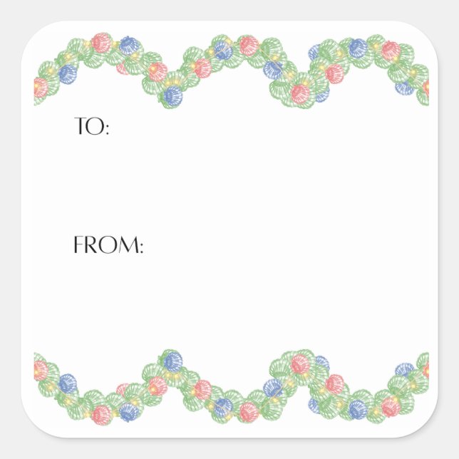 Scallop Shell Gift Sticker (Vorderseite)