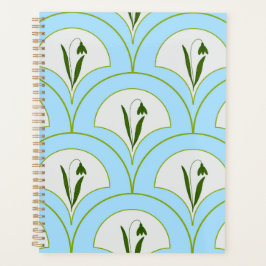 Scallop Tulpe Blume Design Spiralplaner Buch Planer
