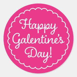 Scalloped Border Galentine's Day Sticker Dunkelros