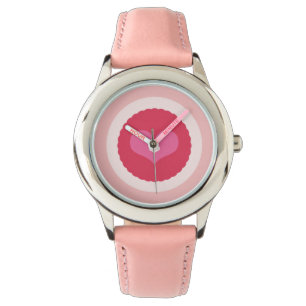 Scalloped Girly Liebe Sweet Heart Girl Valentine Armbanduhr