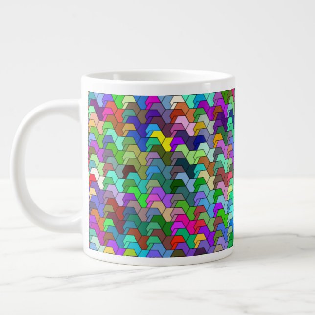 Scalloped Hexagons 20oz Tasse (Links)