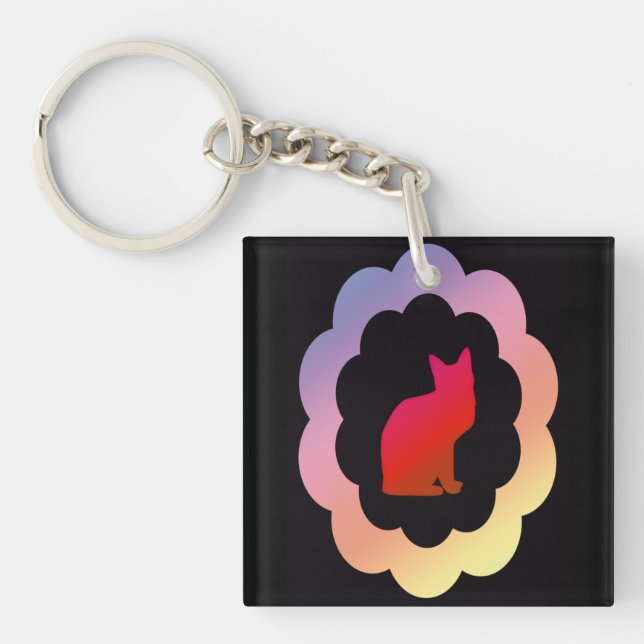 Scalloped Kitty - Schlüsselanhänger (Vorderseite)