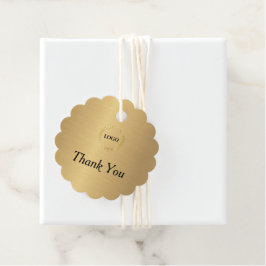 Scallover-Gold-Hang-Tag Geschenkanhänger