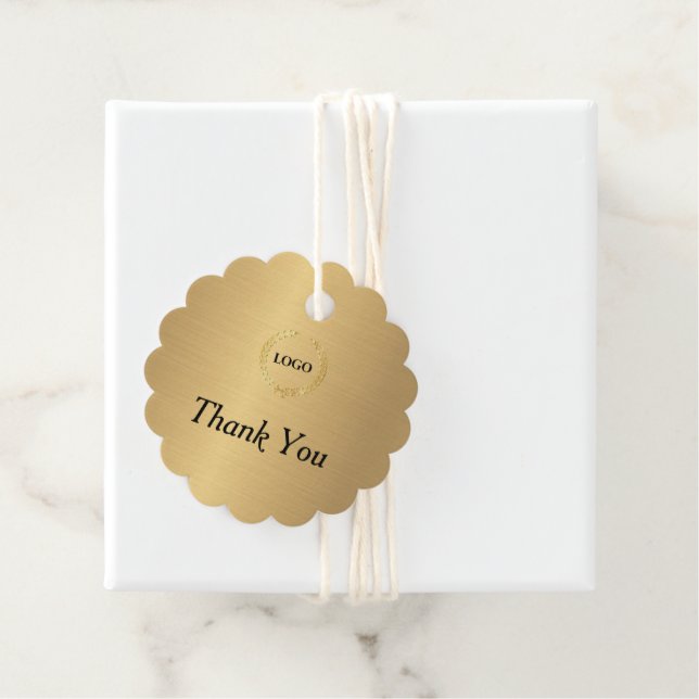 Scallover-Gold-Hang-Tag Geschenkanhänger (Beispiel)