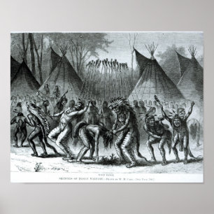 Scalp Dance aus "Skizzen des indischen Krieges" Poster