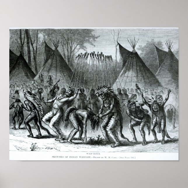 Scalp Dance aus "Skizzen des indischen Krieges" Poster (Vorne)
