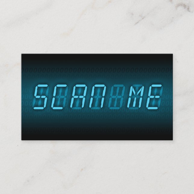SCAN ME: digitale Anzeige Visitenkarte (Vorderseite)