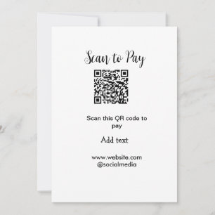 Scan-QR-Code bezahlen Fügen Sie E-Mail-Daten der W Einladung