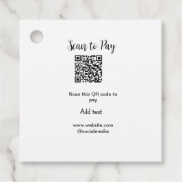 Scan-QR-Code bezahlen Fügen Sie E-Mail-Daten der W Geschenkanhänger