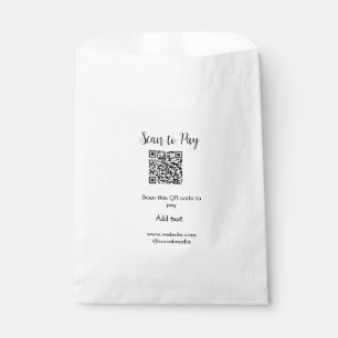 Scan-QR-Code bezahlen Fügen Sie E-Mail-Daten der W Geschenktütchen
