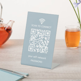 Scan to connect Guest Wifi Network qr-Code Sockelschild