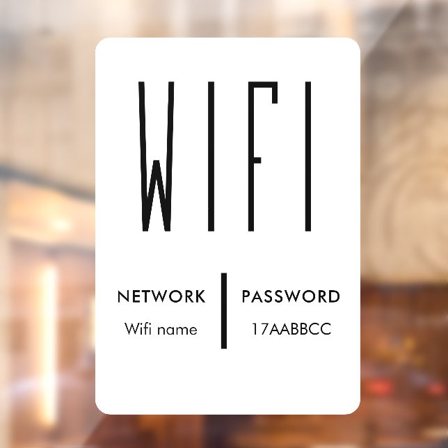 Scan to Connect Wifi Network QR Code Wifi Password Fensteraufkleber (Blatt 2)