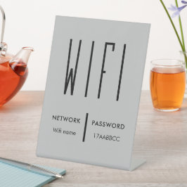 Scan to Connect Wifi Network QR Code Wifi Password Sockelschild