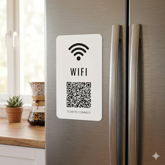 Scan zum Verbinden von WiFi-Magnet mit QR-Code-Des Magnet (Scan to Connect WiFi Magnet with QR Code Design)