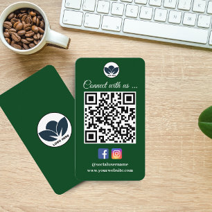 Scan zur Verbindung von Visitenkarten Instagram Visitenkarte