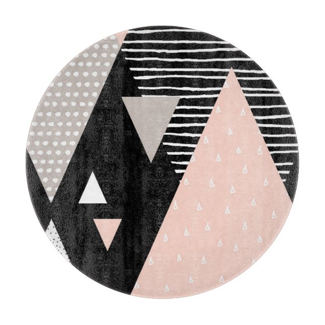 Scandi Bergspitze-Entwurf Schneidebrett (Vorderseite)