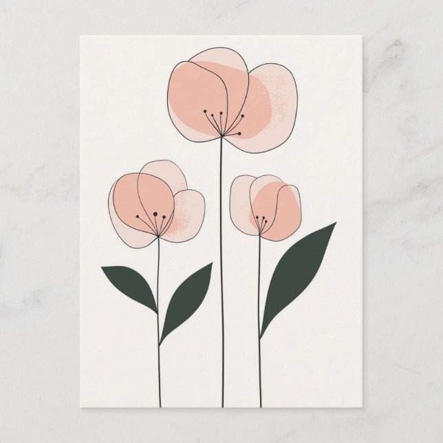 Scandi Bloom No.289 Postkarte (Vorderseite)