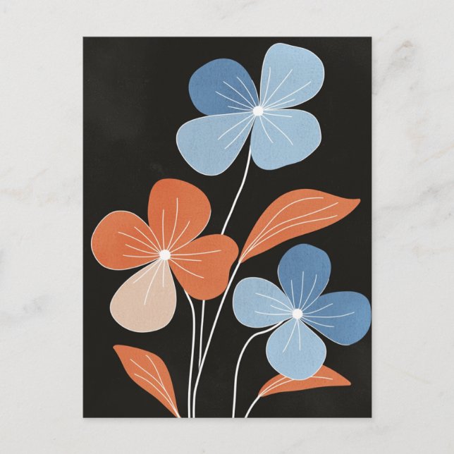 Scandi Bloom No.309 Postkarte (Vorderseite)