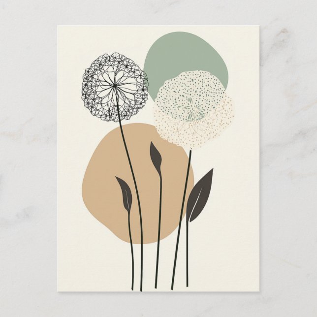 Scandi Bloom Nr. 293 Postkarte (Vorderseite)