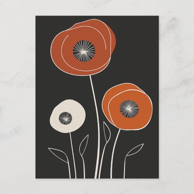 Scandi Bloom Nr. 316 Postkarte (Vorderseite)