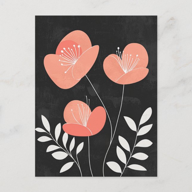 Scandi Bloom Nr. 319 Postkarte (Vorderseite)