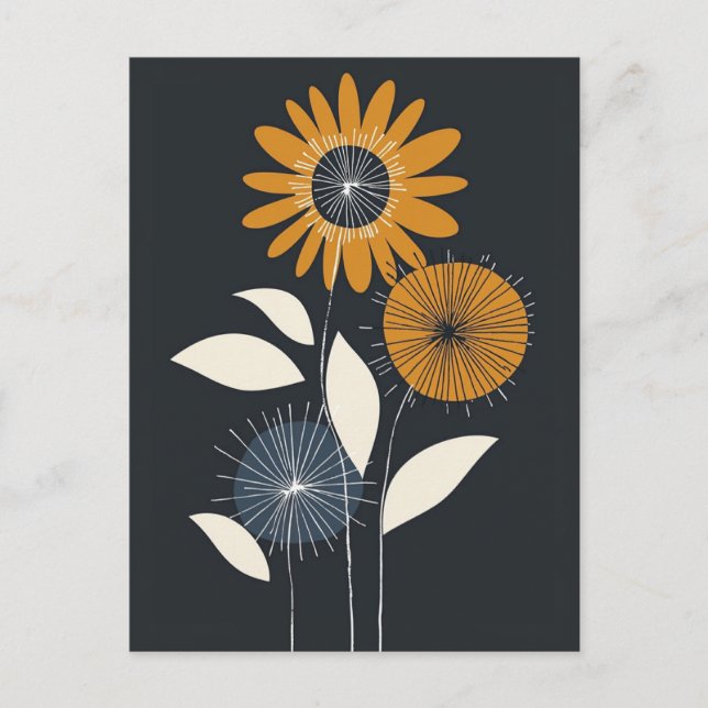 Scandi Bloom Nr. 321 Postkarte (Vorderseite)