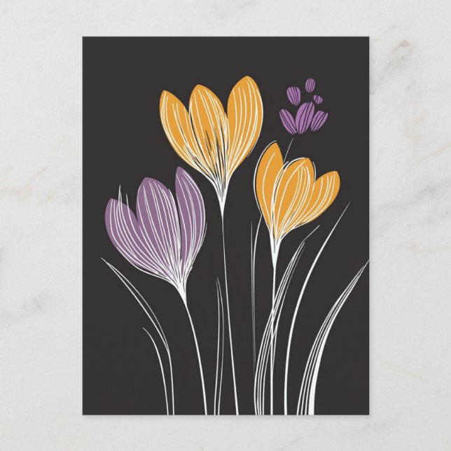 Scandi Bloom Nr. 327 Postkarte (Vorderseite)