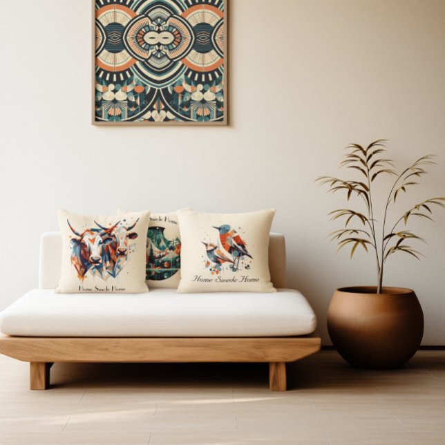 Scandi Farmhouse Rind, Brauch Kissen (Von Creator hochgeladen)