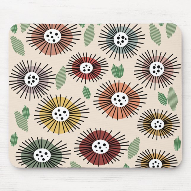 Scandi Flower Garden Mousepad (Vorne)