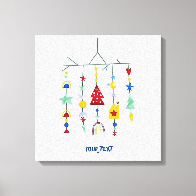 Scandi Minimalistisch Simple Leinwanddruck (Vorderseite)