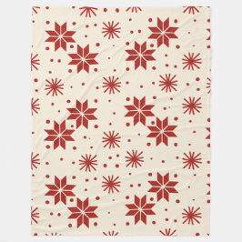 Scandi Starburst Snowflake Fleecedecke