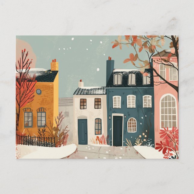 Scandi Style Whimsical Postkarte (Vorderseite)