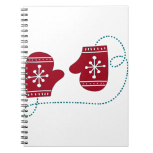 Scandia Christmas Moose Angel Blue and Red Scandia Notizblock